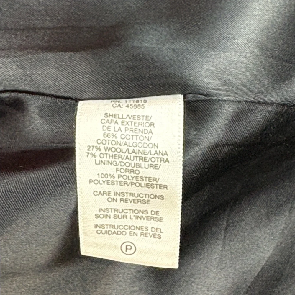Michael Kors Trench Coat Mens Medium Plaid Wool‎